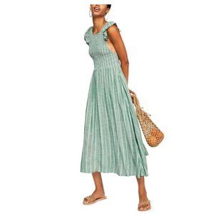 Free People Butterflies Chambray Midi Dress